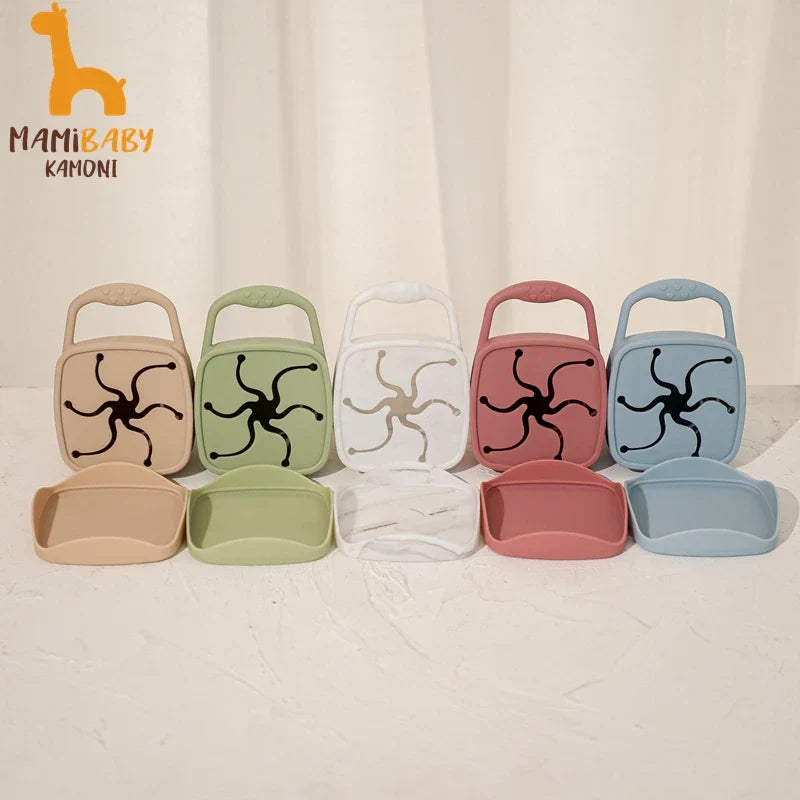 BPA Free Kids Silicone Food Storage Foldable Box