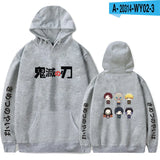 Anime Hoodie Demon Slayer Oversized Hoodies Sweatshirts Men/Womens