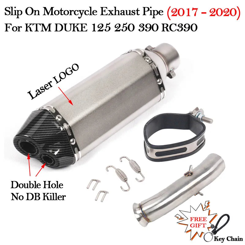 Slip on 51mm Motorcycle Exhaust System Muffler Escape