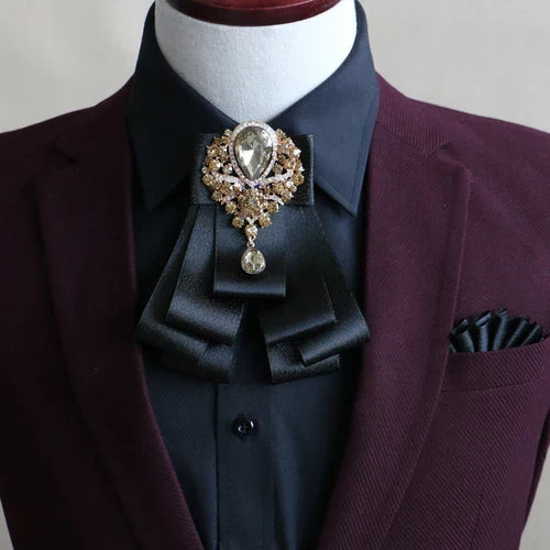 Handmade British Style New Diamond Bow Ties for
