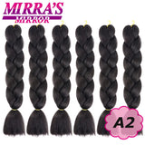 Synthetic Jumbo Braids Hair Omber Braiding Hair Extensions for Women Yaki Texture Black Blue Fake Hair Mirra’s Mirror