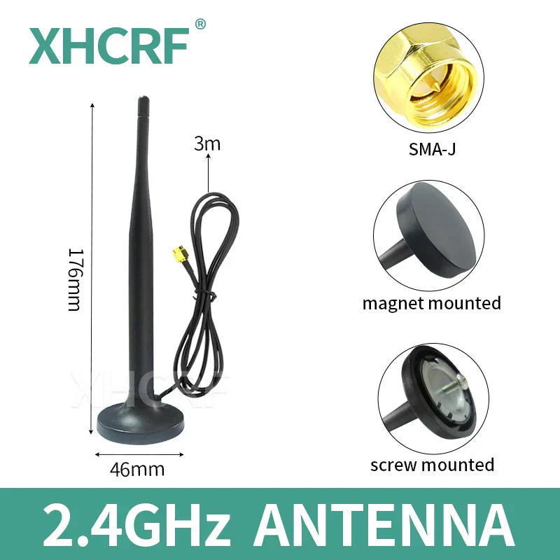 2.4GHz WiFi Antenna for Internet Communication Magnetic 2.4