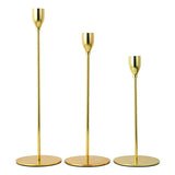IMUWEN Metal Candle Holders Luxury Candlestick Fashion Wedding