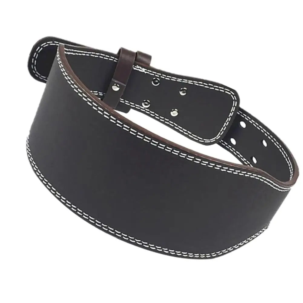 Leather Weightlifting Belt Gym Fitness Crossifit Dumbbell Barbell