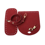 8colors 4PcsSet Artificial Leather Shoulder Bag Bottom Strap