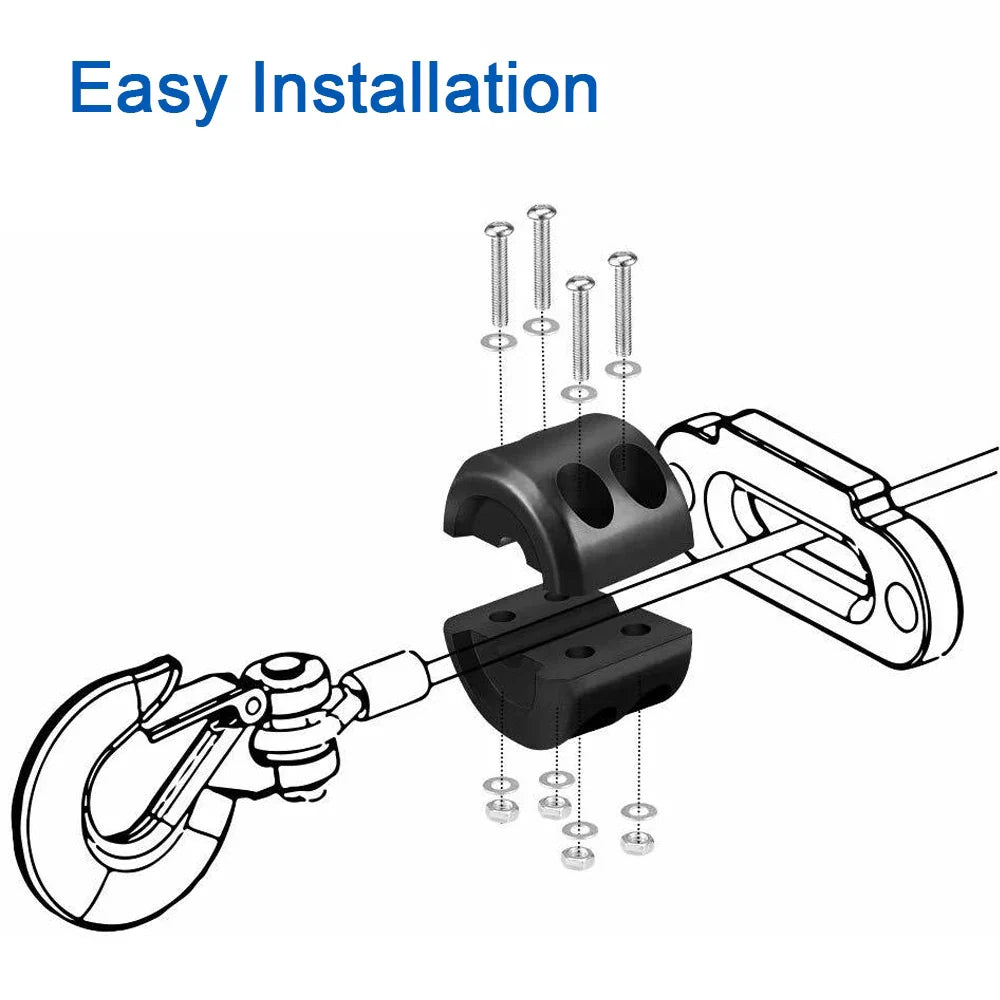 Winch Buffer Rubber Bumper Absorber Tow Hook Cable