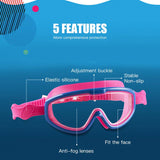 Teenagers Kids Childrens Boys Girls Swim Glasses HD