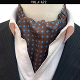 Men Vintage Polka Dot Wedding Formal Cravat Ascot