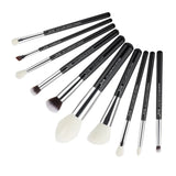 Jessup Makeup Brushes Set Synthetic-Natural Hair Foundation Powder