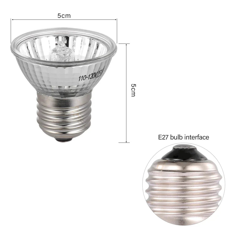 New 25W Halogen Heat Lamp UVA UVB Basking