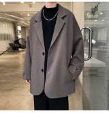 British-style Blazers Men Leisure Trendy Loose Suit Jackets