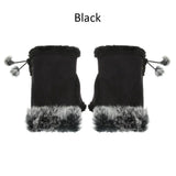 1 Pair New Fashion Faux Rabbit Hair Gloves