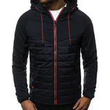 SpringAutumn New Hooded Jacket Men Casual Slim Patchwork