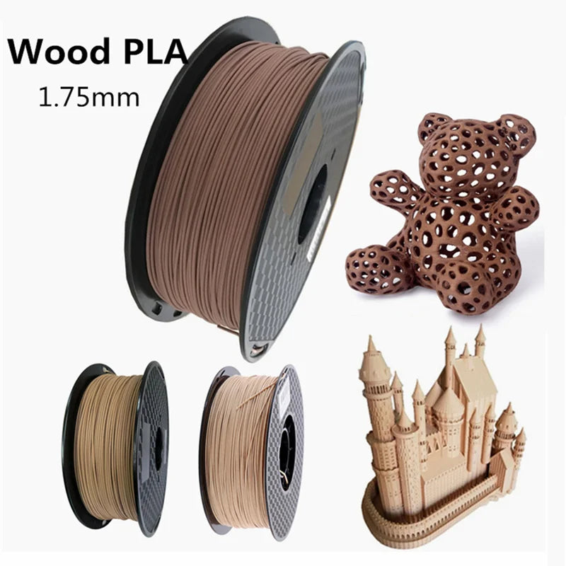 3d Printer Filament 250g/500g Wood PLA 1.75mm Light