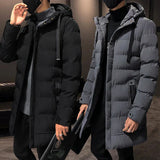 Winter Down Jackets And Coats Men Hooded Collar