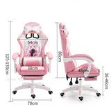 WCG Cute Girl Pink Computer Chair Home Office