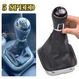 Car Gear Shift Knob Lever Stick Gaiter Boot Cover Collar Leather For VW Volkswagen POLO 6C 2015 2016 2017 2018