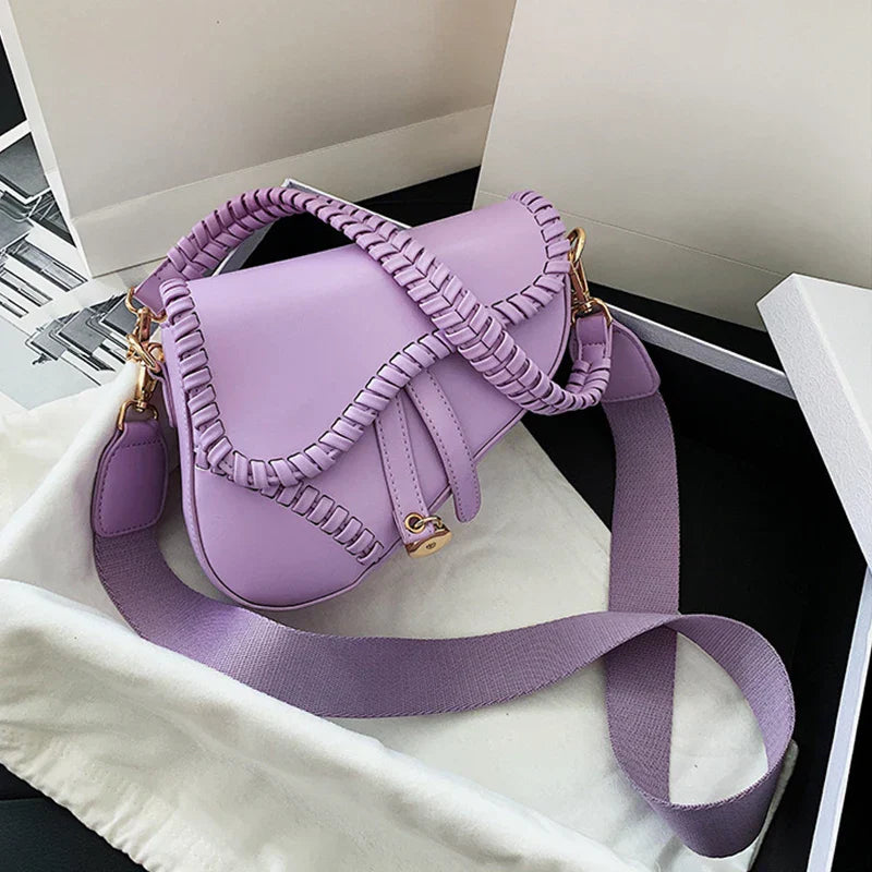 Fashion Saddle Women Bag One Shoulder Handle Trend