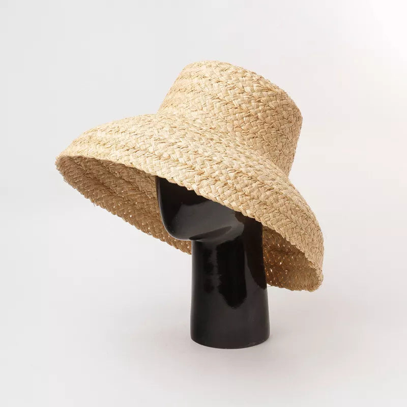 Fashion Women Wide Brim Raffia Hat Women Vacation