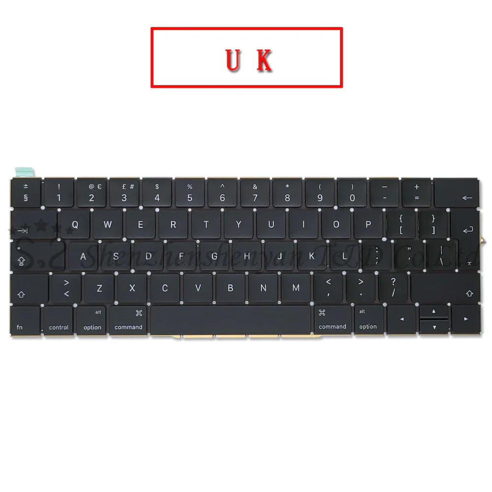 New A1706 A1707 US/UK/Spanish/Korean/French Keyboard For Macbook Pro