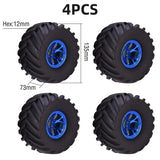 4PCS 12mm Hub 1/10 Tyre Wheel 120mm 125mm