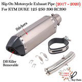 Slip on 51mm Motorcycle Exhaust System Muffler Escape