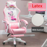 WCG Cute Girl Pink Computer Chair Home Office