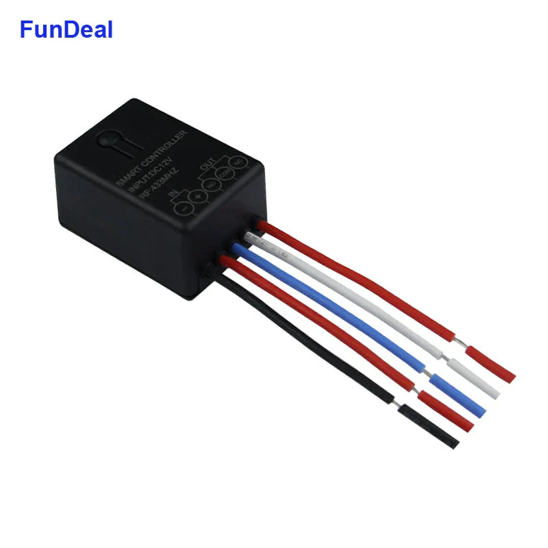 FunDeal 433Mhz Universal Wireless Remote Control Switch DC
