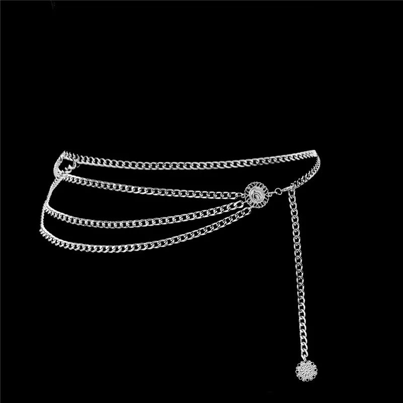 Sexy Bikini Beach Multilayer Waist Belt Chain Long