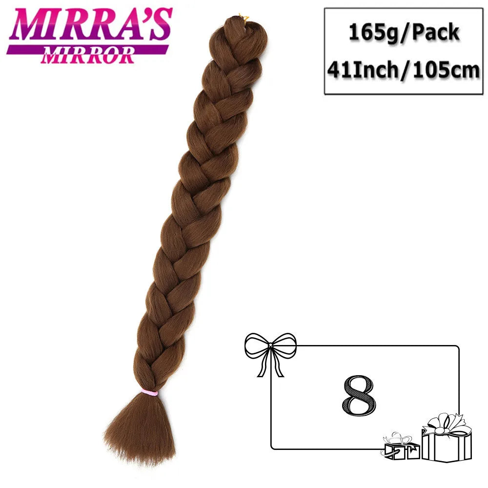 82" Jumbo Box Braids Synthetic Hair Extensions