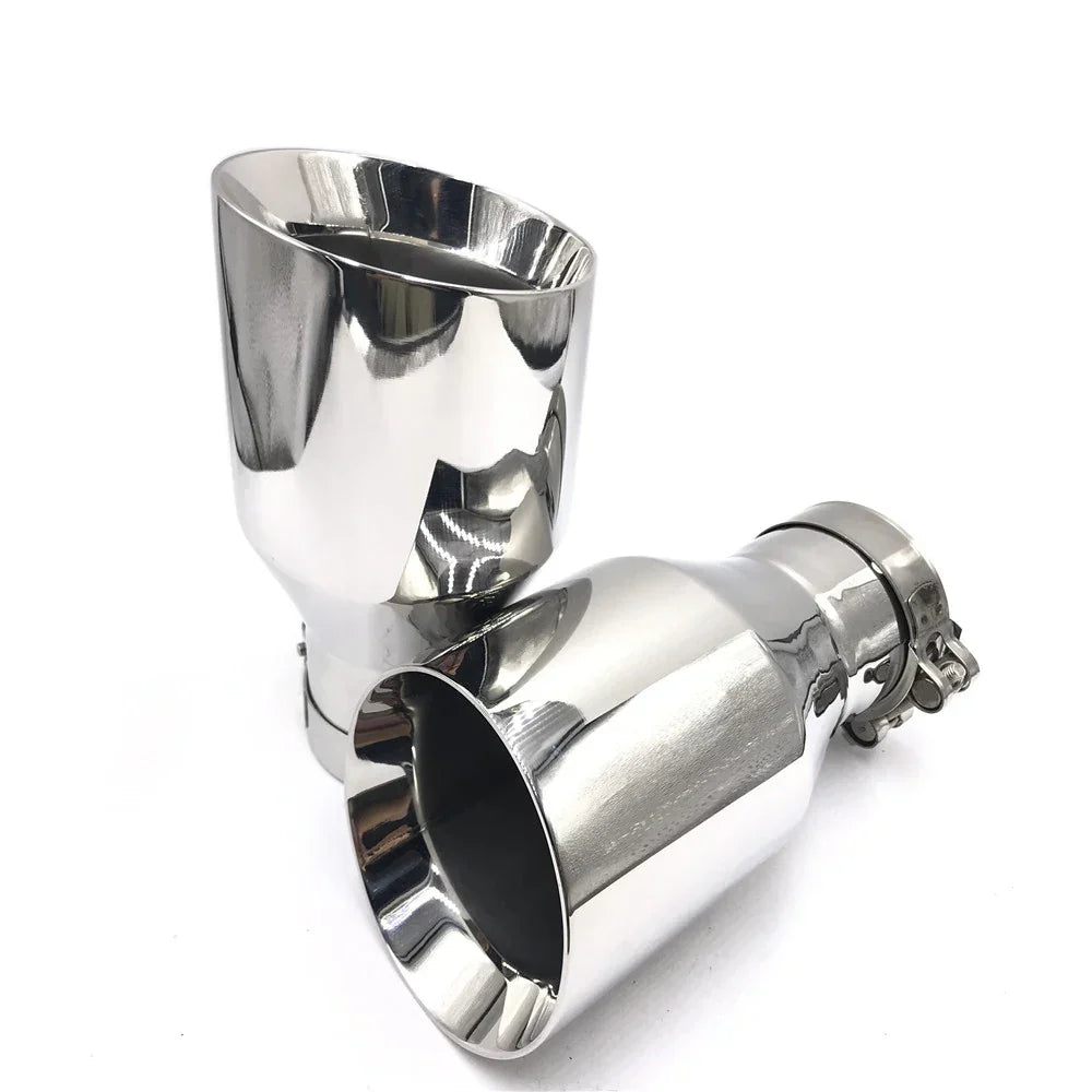 Newest Style Stainless Steel UniversalExhaust System End Pipe+Car