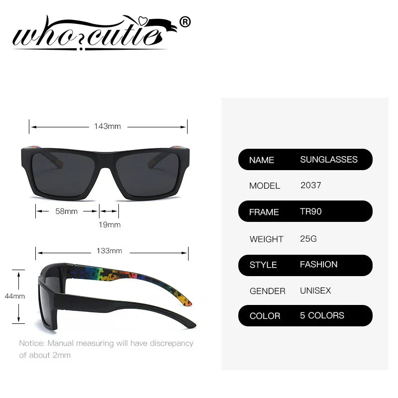 WHO CUTIE Sport Polarized Sunglasses Men 2020 Brand