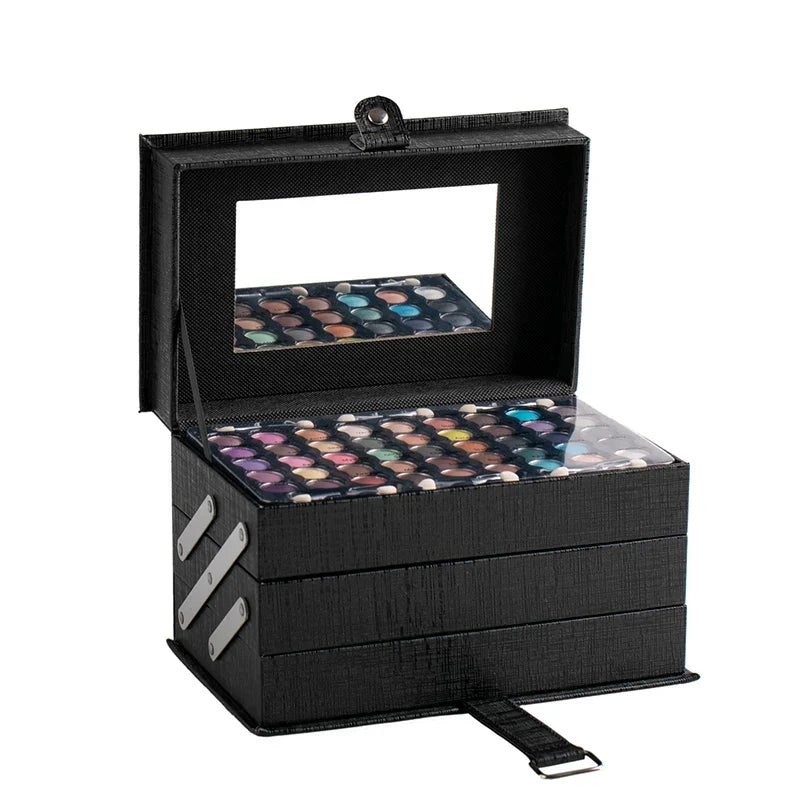 Black Cross Pattern Portable Professional 45 Color Eye