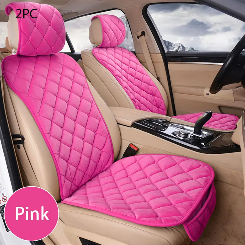 SEAMETAL Pink Car Seat Cover for Women Soft