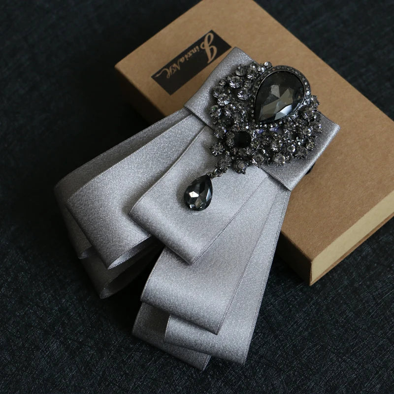 Handmade British Style New Diamond Bow Ties for