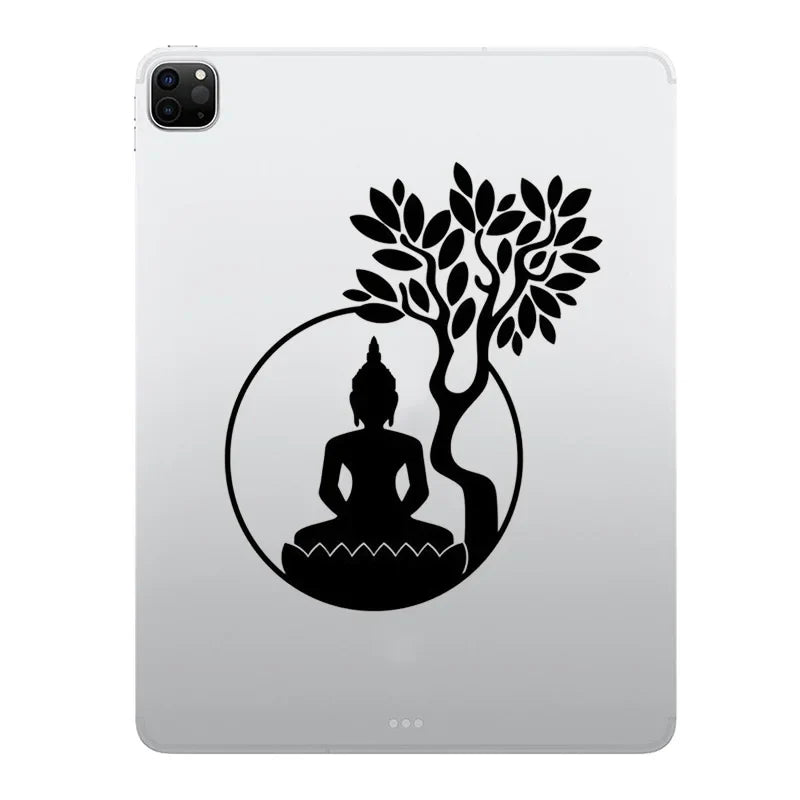 Buddha Bodhi Tree Decal Laptop Sticker for iPad