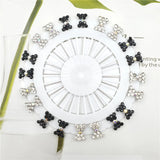 Multicolor Crystal Rhistones Flower Brooch Muslim Islamic Hijab