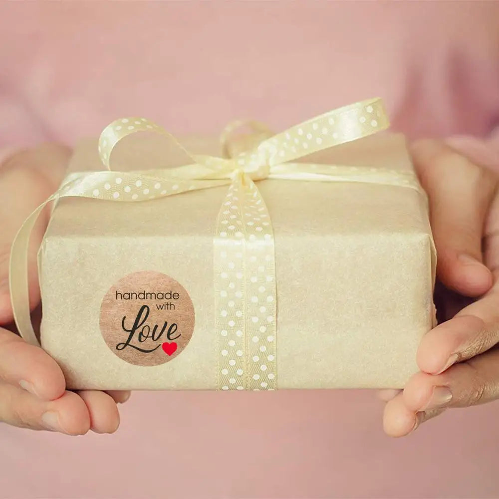 100500pcs Vintage Kraft Paper Stickers Scrapbook Gift Stationery