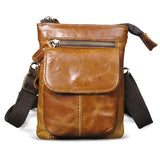 Original Leather Male Casual Design Mini Shoulder Messenger