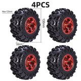 4PCS 12mm Hub 1/10 Tyre Wheel 120mm 125mm