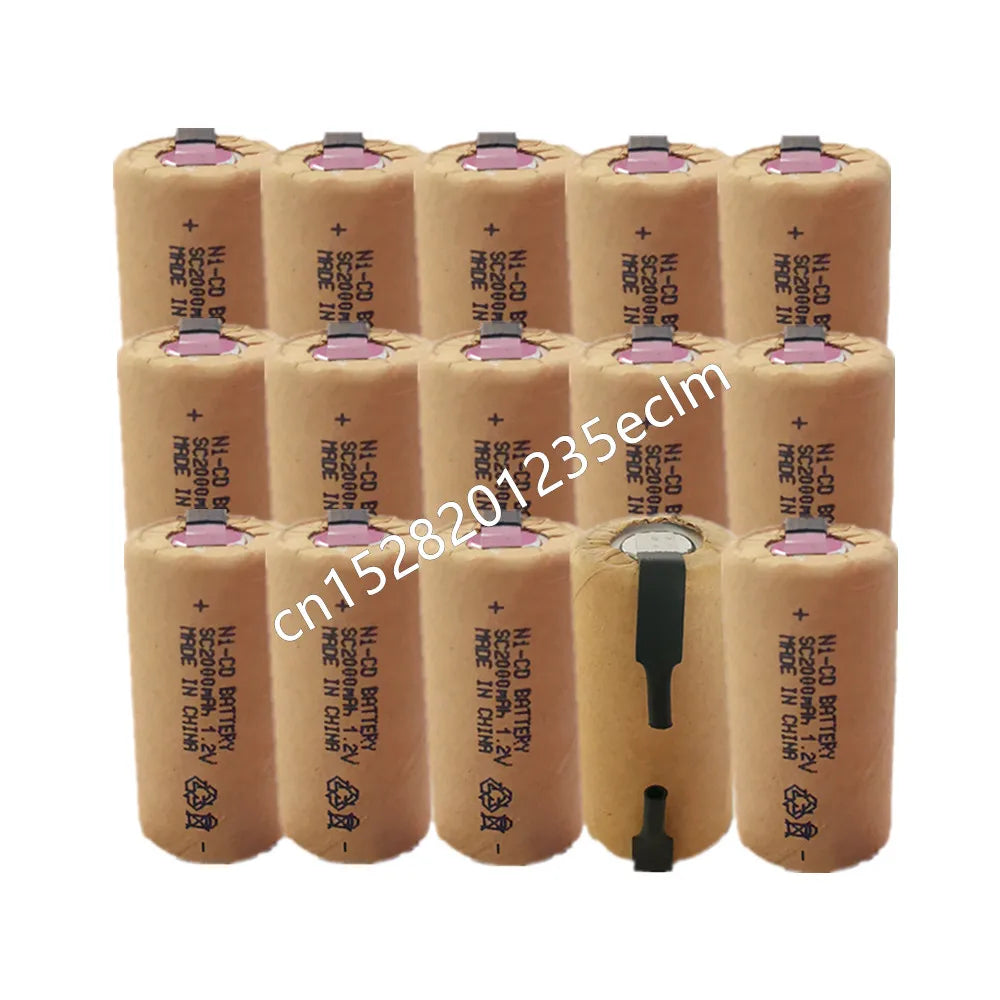 Ni-CD SC batteries 2000mAh high power Sub C