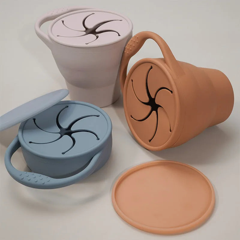 BPA Free Kids Silicone Food Storage Box Solid