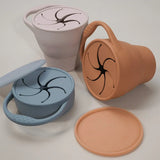 BPA Free Kids Silicone Food Storage Box Solid