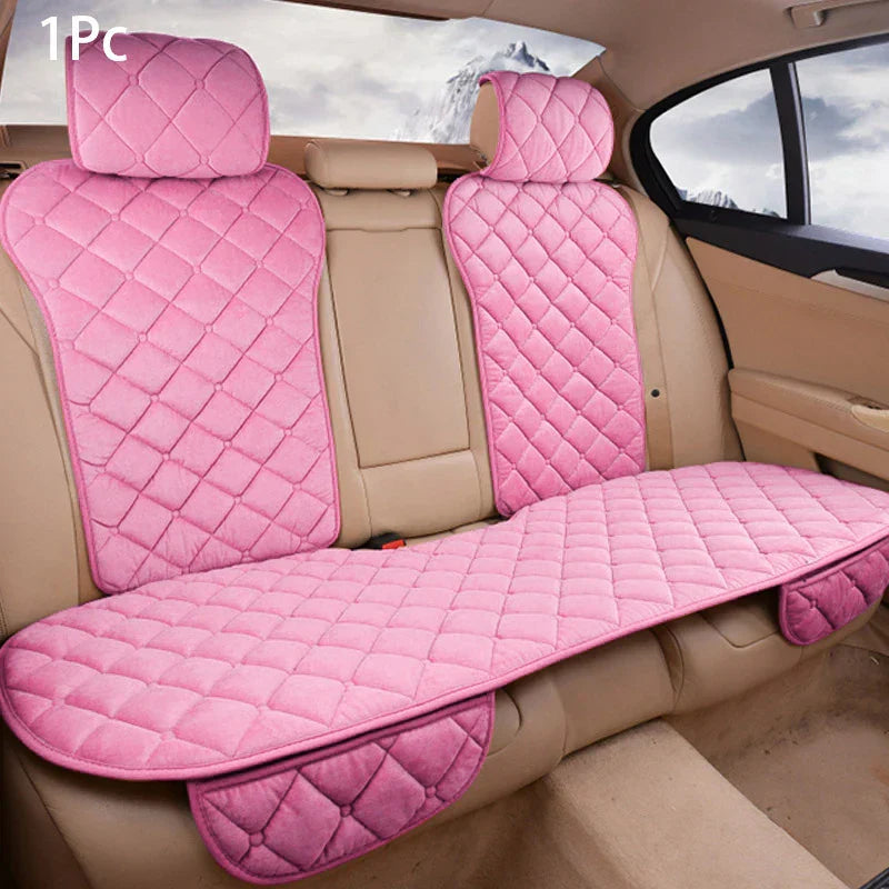 SEAMETAL Pink Car Seat Cover for Women Soft