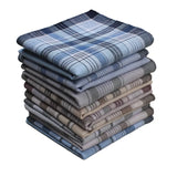 10Pcs Square Plaid Stripe Pocket for Wedding Party
