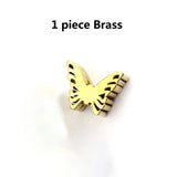 Butterfly Titanium Alloy Brass Knife Umbrella Rope Pendants