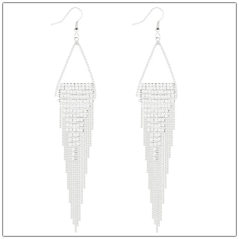 Baroque Long Tassels Dangle Earrings for Women Accessories