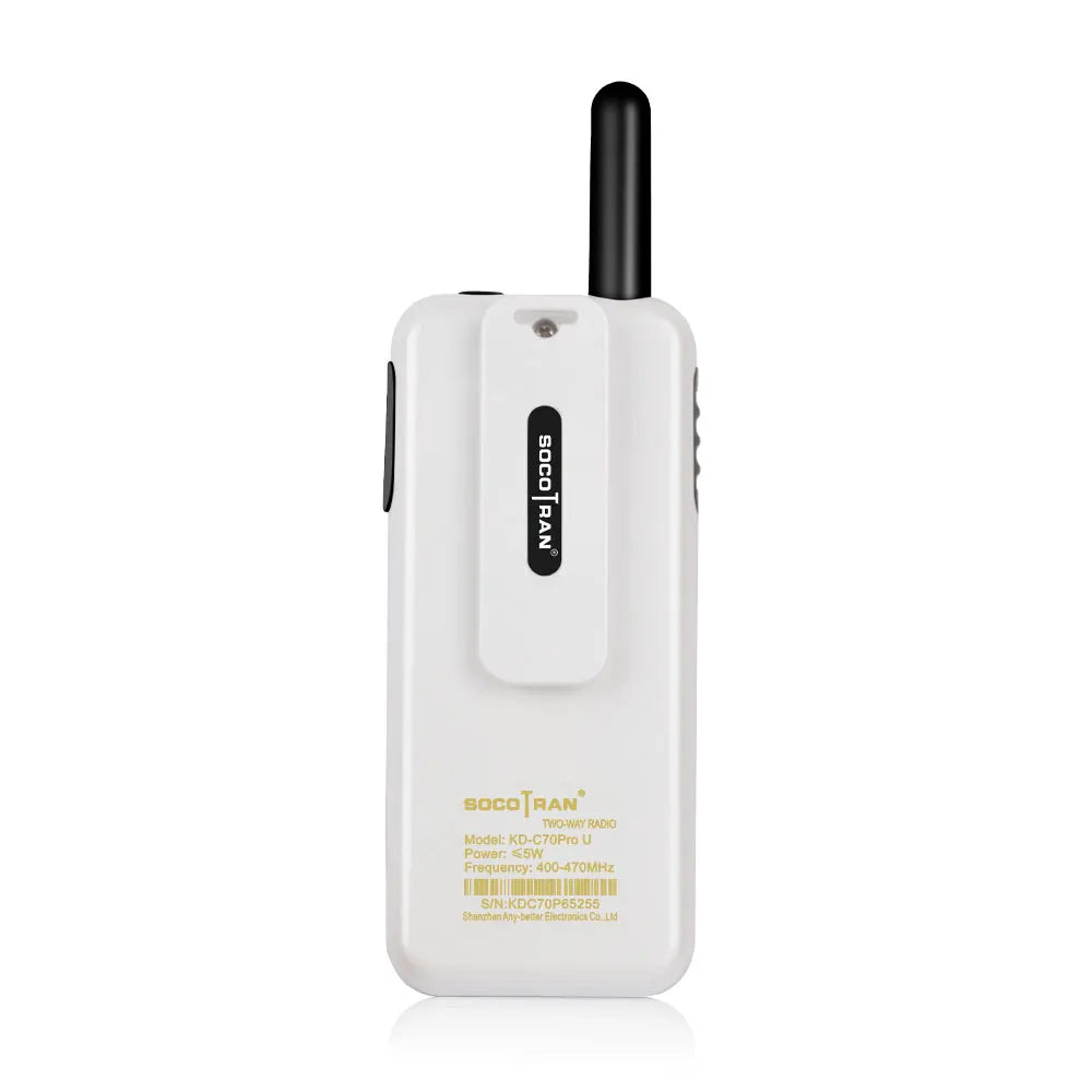 2pcs Ultra Thin Walkie-Talkie with Gain Antenna Outdoor