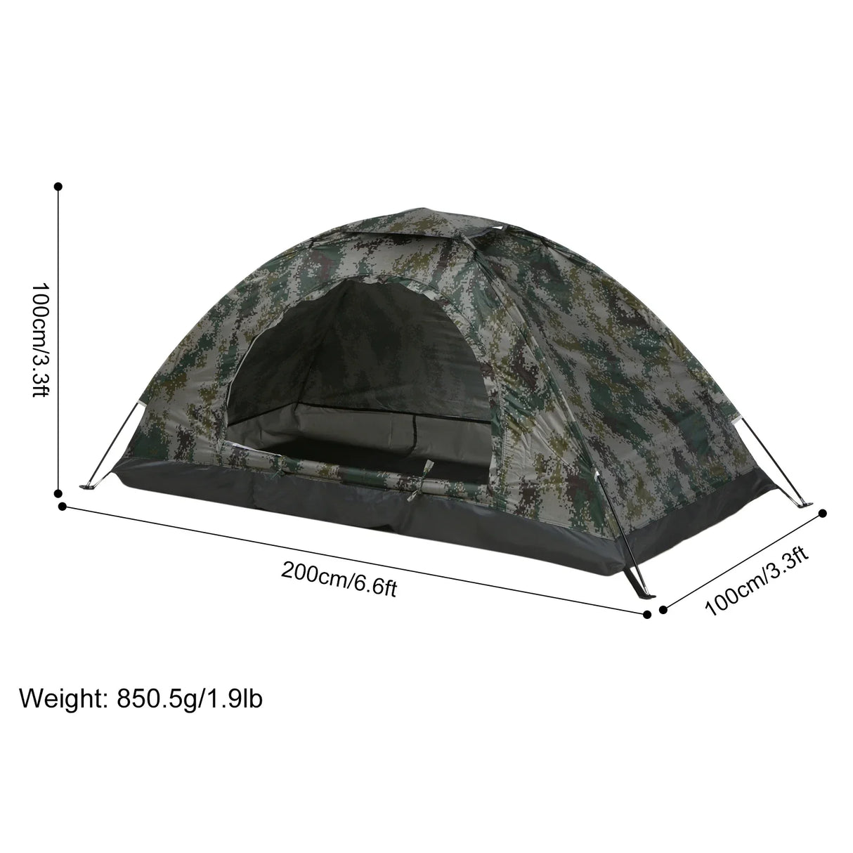 Ultralight Camping Tent UPF 30+ Anti-UV Coating Beach