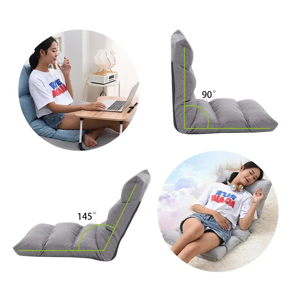 Japanese Floor Chair Folding Adjustable Lazy Sofa Chair